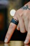 Adjustable Men's Matte Crown Model Knight Ring