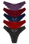 5-Piece Full Lace High Waist Brazilian Women's Panties
