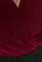 Bordo Balon Kol Kruvaze Yaka Örme Cop Bluz TBBAW23AF00029 - 3