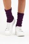 Women's Thick Cotton Winter Leggings&Aerobics Boots Socks Purple - 2