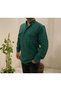 Wide Cut Green Piti Checkered Long Sleeve Shirt