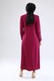 Sleeve and Collar Embroidered Summer Linen Ferace - Light Plum - 8
