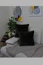 Plush Rabbit Rabbit Throw Pillow Cover Square - Khaki