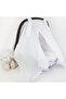 3-Piece Baby Stroller Cover with White Aisine Pompom - Car Cover Stroller Cushion Sheet - 4