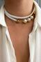 Pearl Detail Double Row Necklace - 3