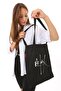 Relax Black Cloth Bag Printed - 4