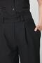 Siyah Wide Leg/Geniş Paça Dokuma Kumaş Pantolon TWOAW22PL0263 Palazzo - 4