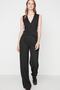 Siyah Wide Leg/Geniş Paça Dokuma Kumaş Pantolon TWOAW22PL0263 Palazzo - 5