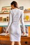 Women's Gray Zippered Camisole Dress ELB-19000739 - 6