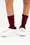 Women's Thick Cotton Winter Leggings Boots Socks Burgundy