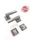 Sofuoğlu Stainless Lux Derya (MATT ANTHRACITE) Square Rosette (BATHROOM - WC) Door Handle Aluminum / Steel - 2