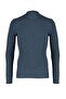 Indigo Fitted Dar Kalıp Pamuklu Yarım Balıkçı Yaka Fitilli Triko Kazak TMNAW21KZ0568 - 16