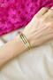 Rib Design Zircon Stone 316l Steel Bracelet - 2