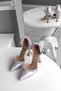 Navy Blue Satin 11cm Champagne Heeled Ankle Belt Double Waterway Stone Evening Dress Stiletto Women's Shoes - 3