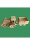 Toy Tractor - Wooden Handmade - 3