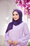 شال قطن ممشط باللون الأرجواني