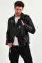 Quality Leather Cross Shoulder And Chest Bag With Strap Black - 2