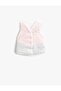 Plush Vest Buttoned Double Color Cotton