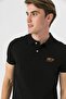 Polo Neck Bear Embroidery Detailed Men's T-shirt - 5