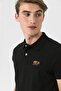 Polo Neck Bear Embroidery Detailed Men's T-shirt - 6