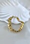 Urban Model Unisex Thick Gold Steel Bracelet - 2