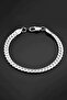 Urban Model Unisex Thick Silver Steel Bracelet - 2
