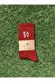 Unisex Cotton Red Seamless Terry Tennis Sports Socks - 3