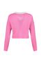 Pembe Süper Crop Gömlek Garnili Triko Hırka TWOAW23HI00519 - 6