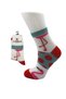 Women's Multicolored Half-Toe Flamingo Patterned Cotton Socks 6 Pack - 4