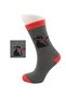 Women's Multicolored Cat Patterned Cotton Sock Long Socks 2 Pack - 3