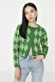 Yeşil Crop Triko Hırka TWOAW23HI00176 - 2
