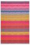 Cotton 547 Vibrant Multicolored Fuchsia Orange Woven Base Rug
