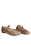 Gold Glitter Girl's Evening Dress Shoes