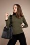 Women's Braided 4 Compartment Shoulder Bag and Handbag 4031-gd - 6