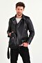 Quality Leather Cross Shoulder And Chest Bag With Strap Black - 6