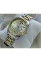 Silver Double Color Steel Men Wrist Watch