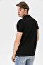 Polo Neck Bear Embroidery Detailed Men's T-shirt - 8