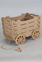 4 Wheeled Wooden Toy Box and Children's Room Organizer