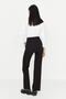 Black High Waist Wide Leg Woven Fabric Trousers Twoaw23Pl00240 - 5