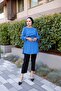 Women's Waist and Sleeve Gathered Ayrobin Tunic - 5