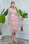 Women's Belted Skirt Layered New Season Tulle Dress Nb10006