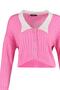 Pembe Süper Crop Gömlek Garnili Triko Hırka TWOAW23HI00519 - 8