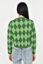 Yeşil Crop Triko Hırka TWOAW23HI00176 - 5