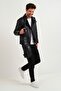Quality Leather Cross Shoulder And Chest Bag With Strap Black - 3