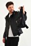 Quality Leather Cross Shoulder And Chest Bag With Strap Black - 4