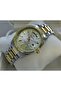 Silver Double Color Steel Men Wrist Watch - 2