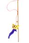 Plush Yellow Cat Toy with Bells Cat Fishing Rod