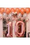 100 cm Rose Gold Large Foil 0 Age Number Balloon 40Inc - 2