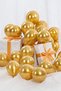 Gold Colored Chrome Balloon 10 Pieces 30 Cm Golden Yellow Incredibly Bright Color Vivid Birthday Party - 7