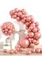 Rose Gold Colored Chrome Balloon 50 Pcs 30 Cm Bachelorette Party Bride To Be Birthday Balloon Ornament - 6